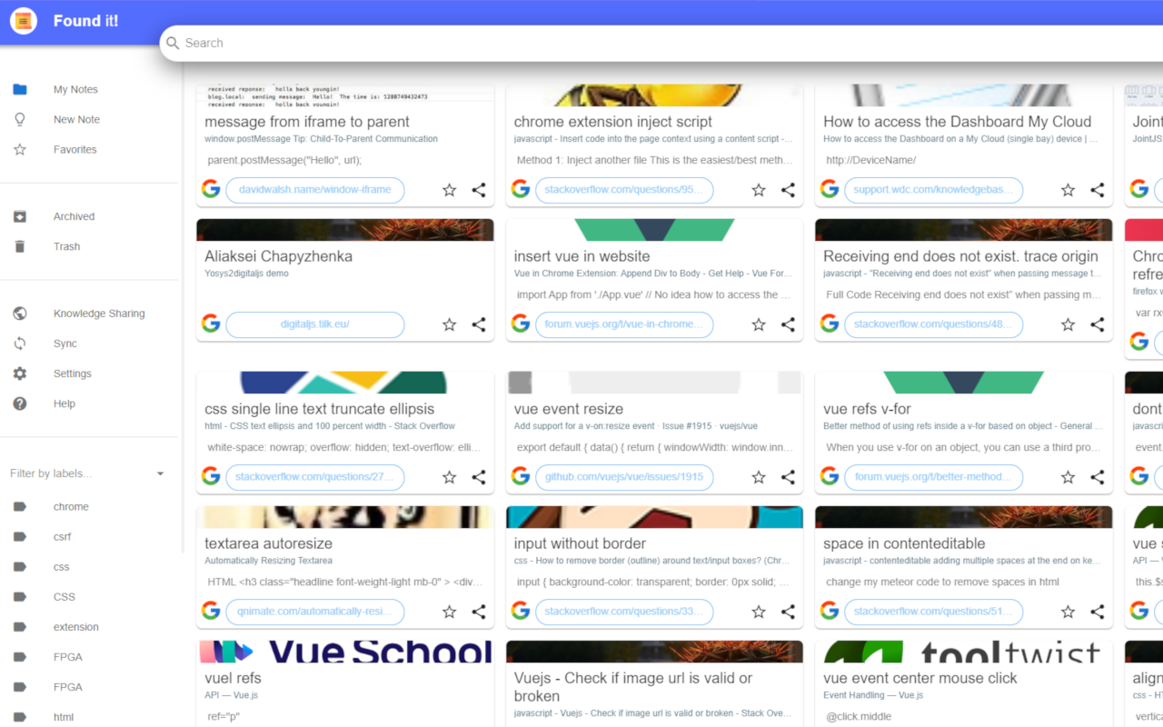 Foundit! - searchable bookmarks截图2