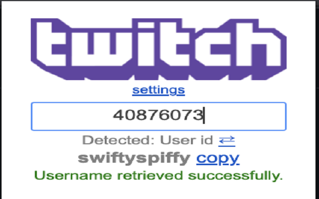 Twitch Username and User ID Translator截图4