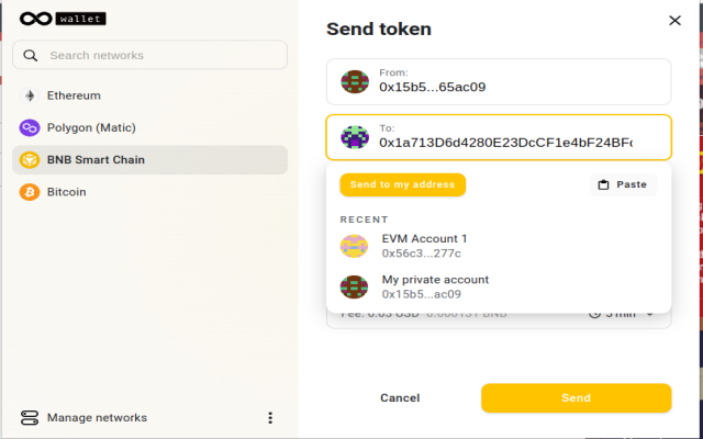 EternalWallet: EVM Wallet (BSC, ETH + more)截图1