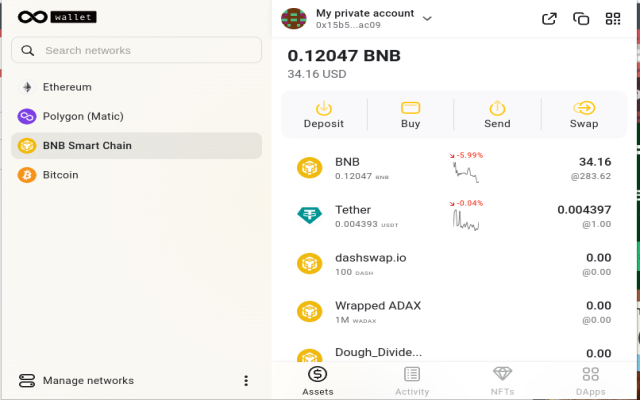 EternalWallet: EVM Wallet (BSC, ETH + more)截图4