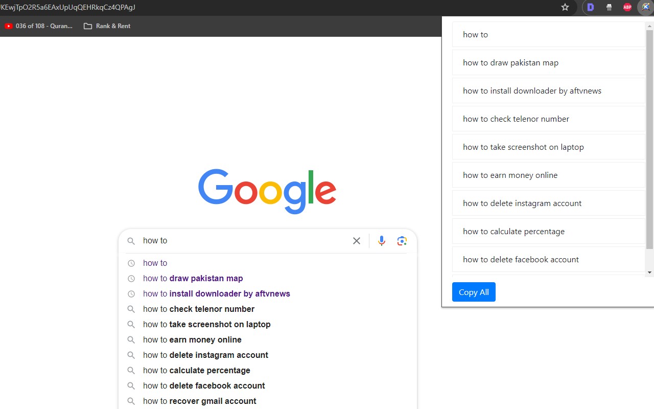 Google Search Suggestion Extractor截图1