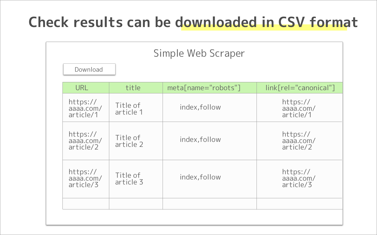 Simple Web Scraper (Free)截图2
