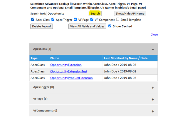 Salesforce Advanced Search & Record Details截图3