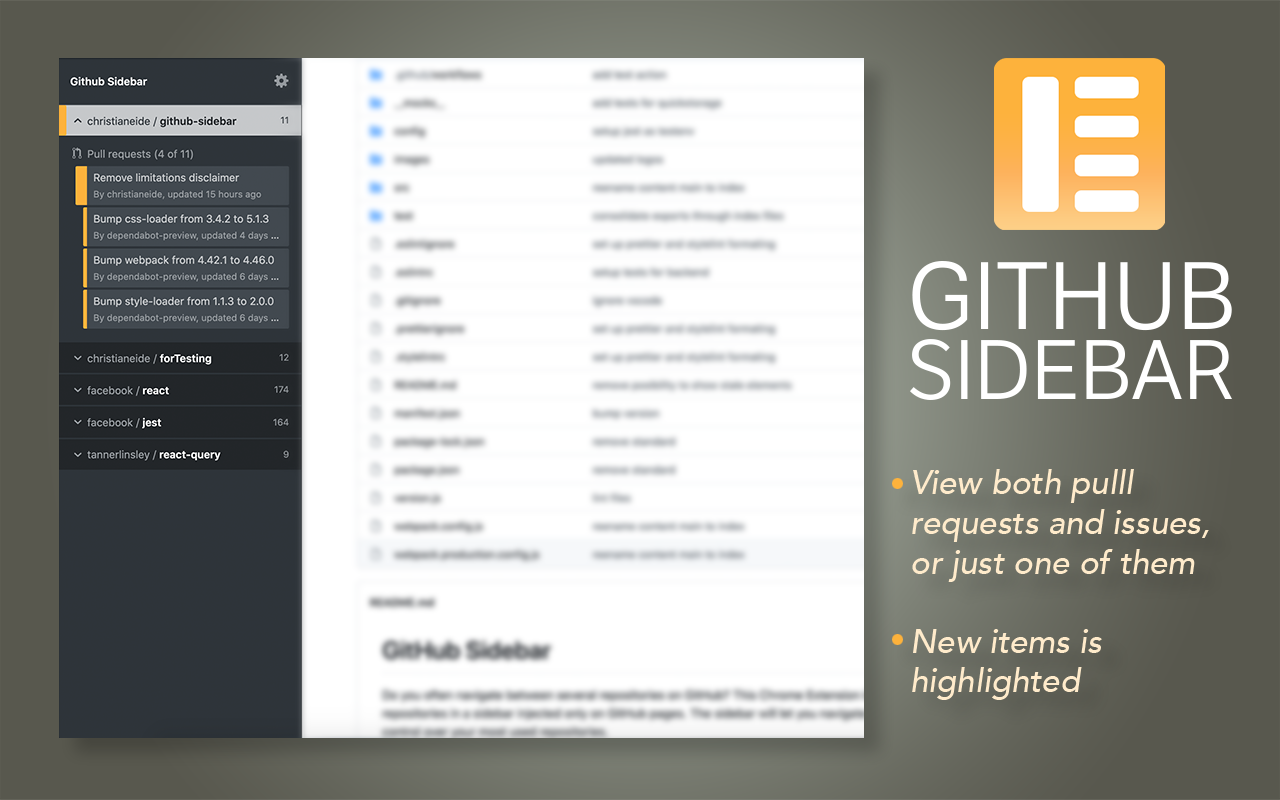 Github Sidebar截图1