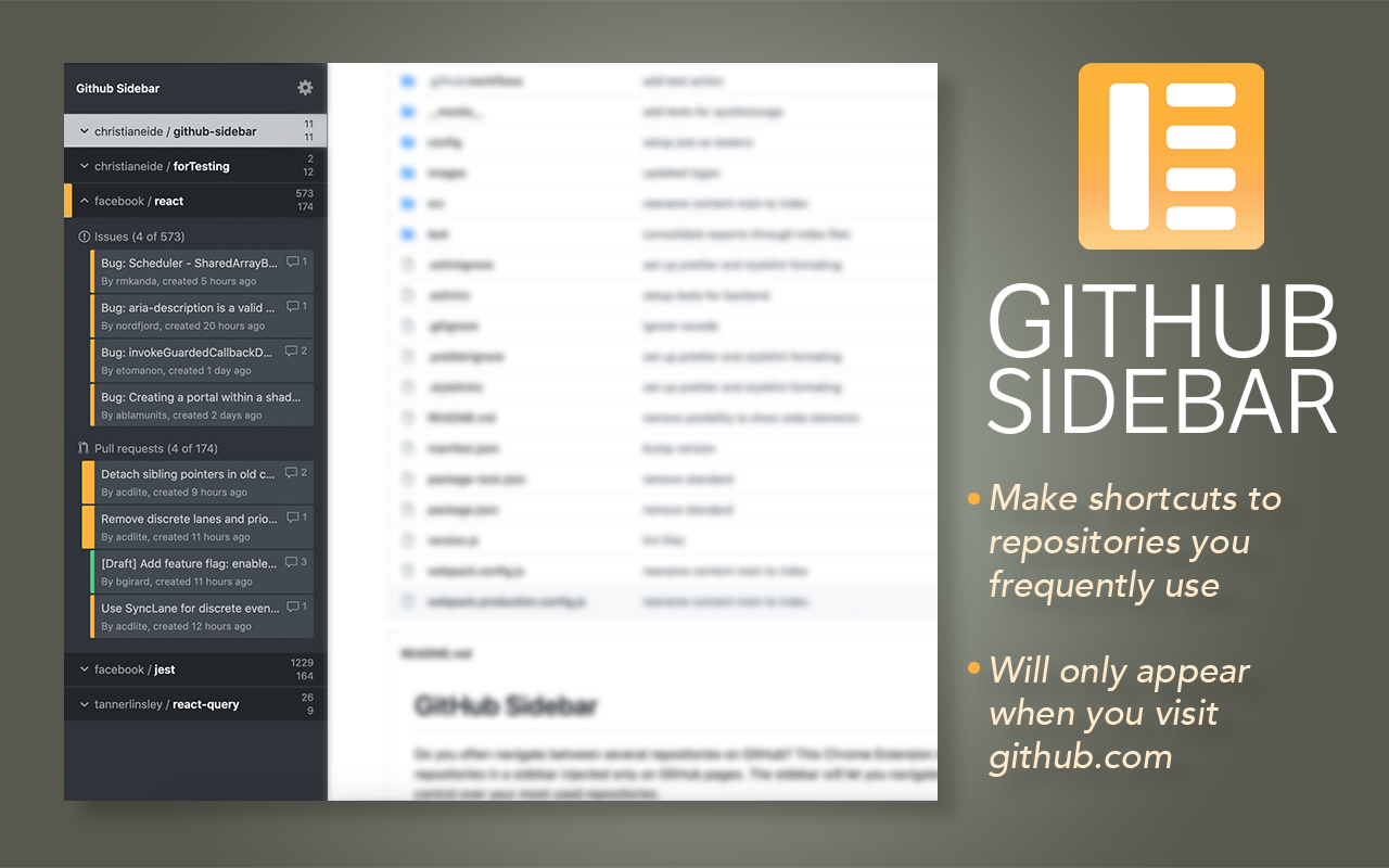 Github Sidebar截图3