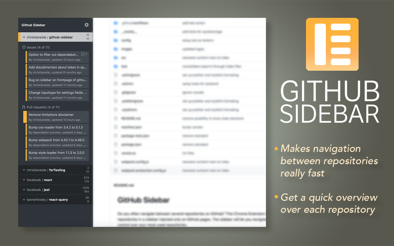 Github Sidebar截图4