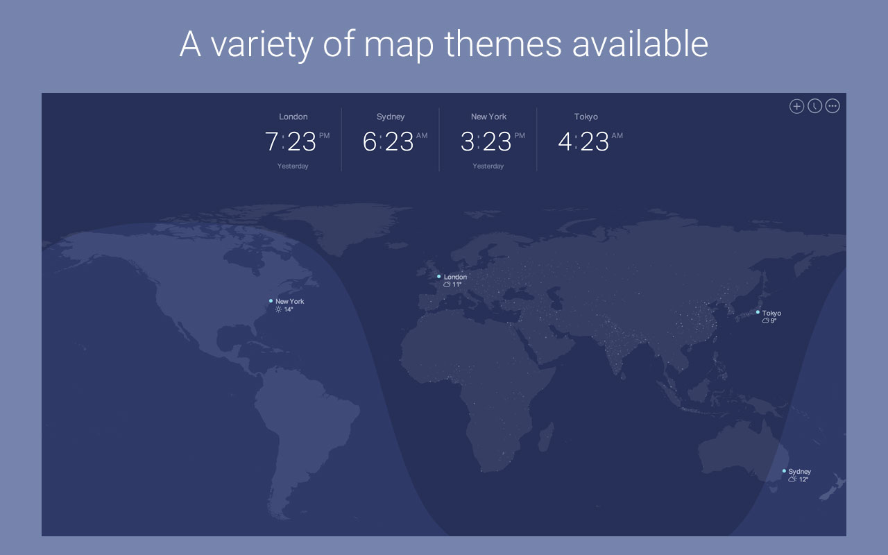 Omni World Timezone Map截图2