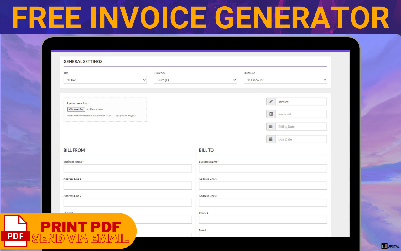 Free Invoice Generator - InvoiceStal截图1