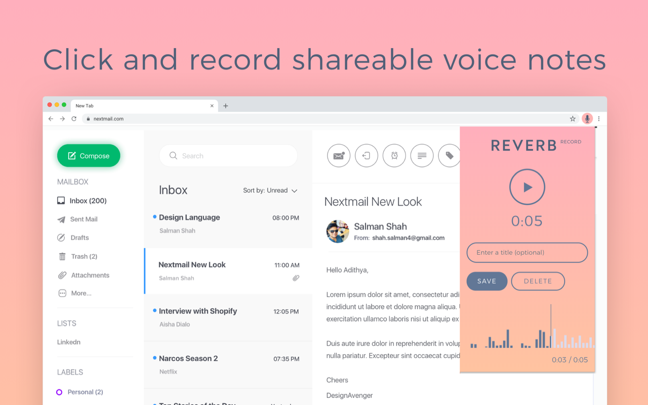 Reverb Record - Share Your Voice截图3