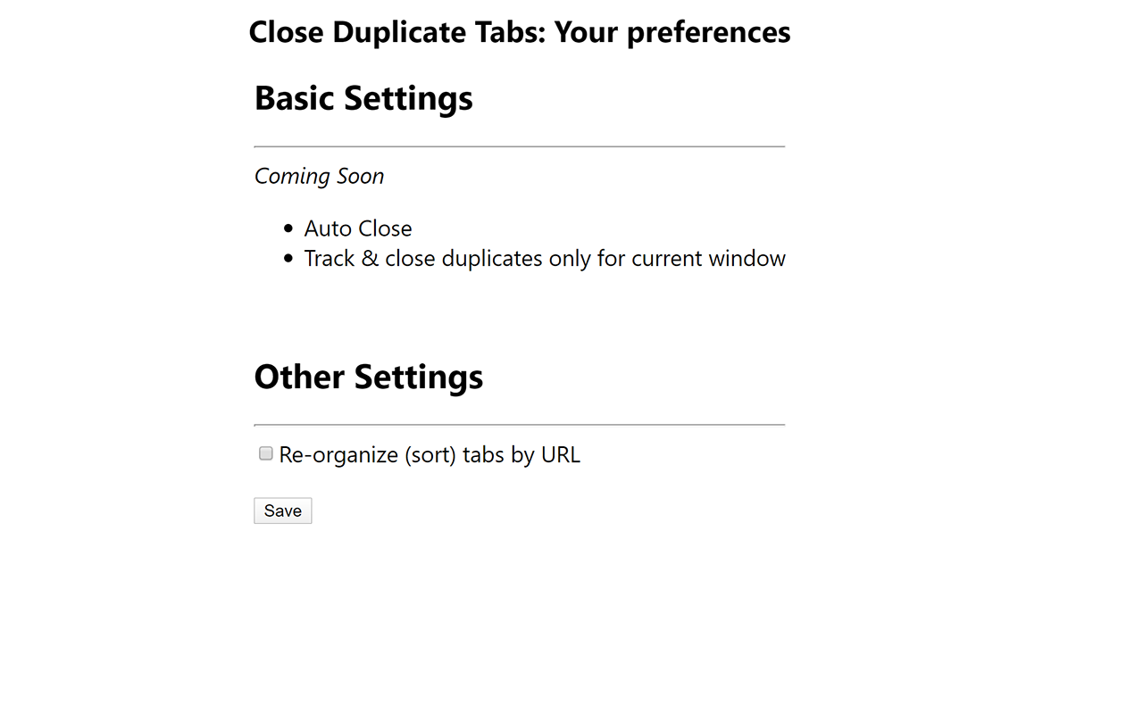 Close Duplicate Tab截图2