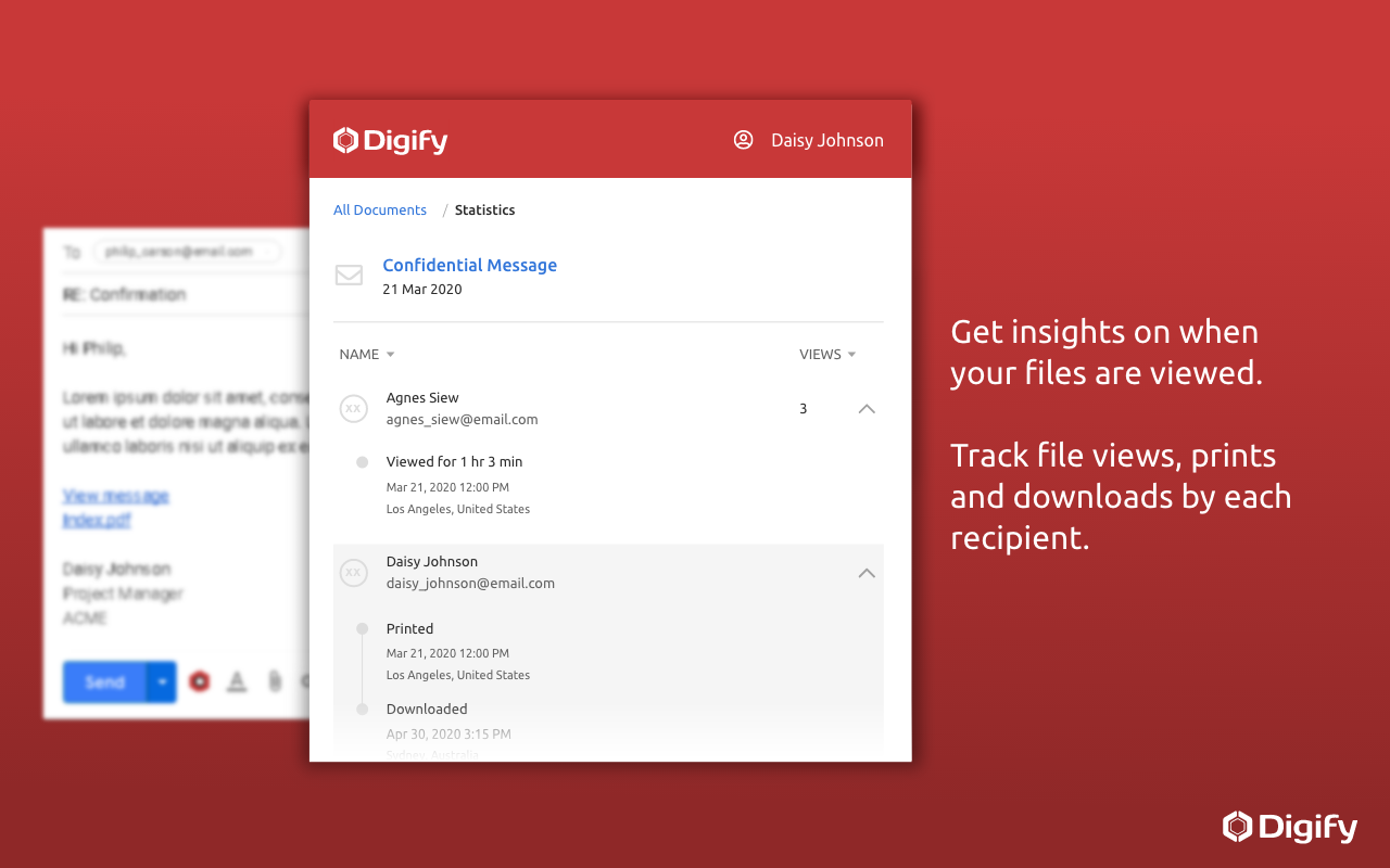 Digify for Gmail: Encrypt, track, and unsend截图1