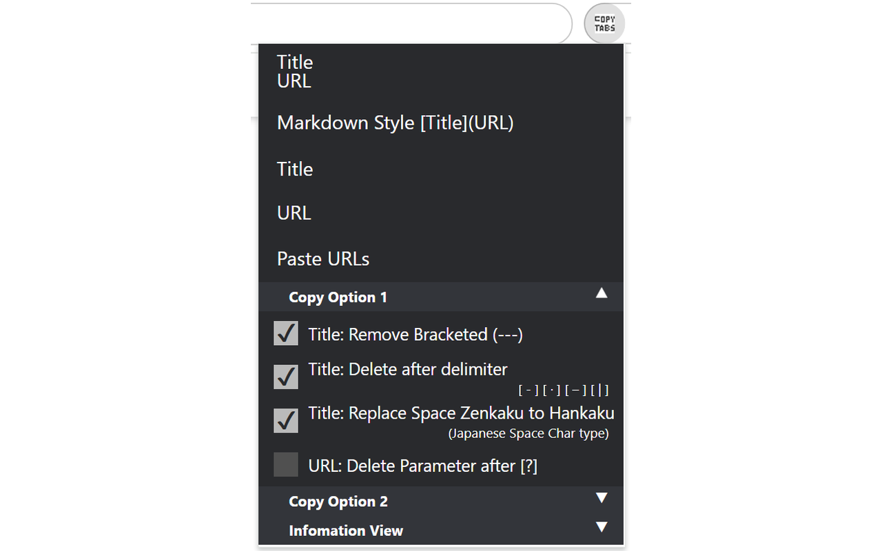 Copy Tabs Title URL截图1