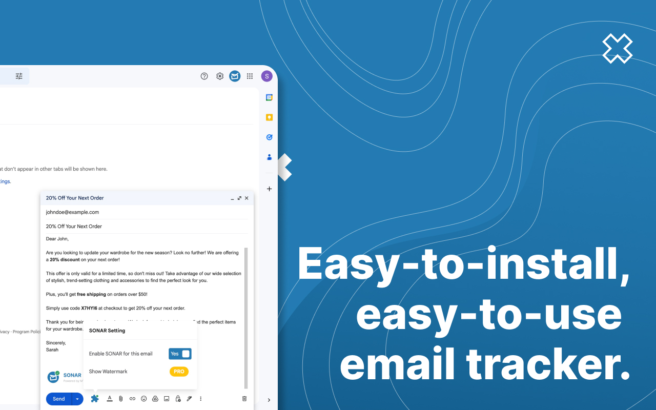 SONAR Email Tracker for Gmail - Secure & Free截图2