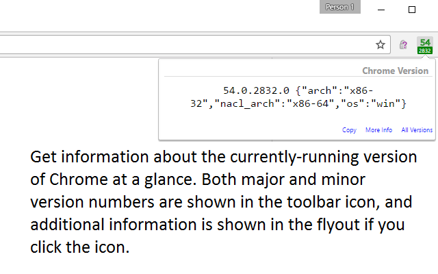 Show Chrome Version截图1