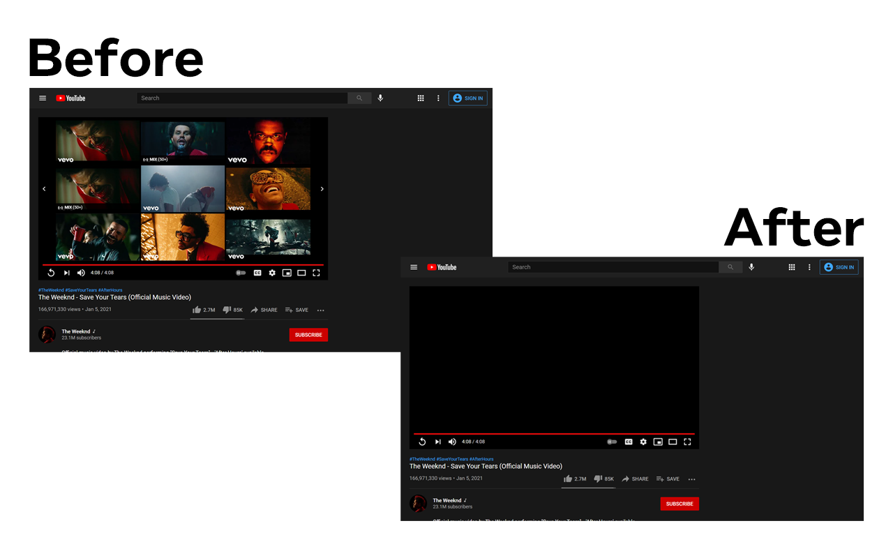 Block YouTube Feed - Homepage, Sidebar Videos截图4