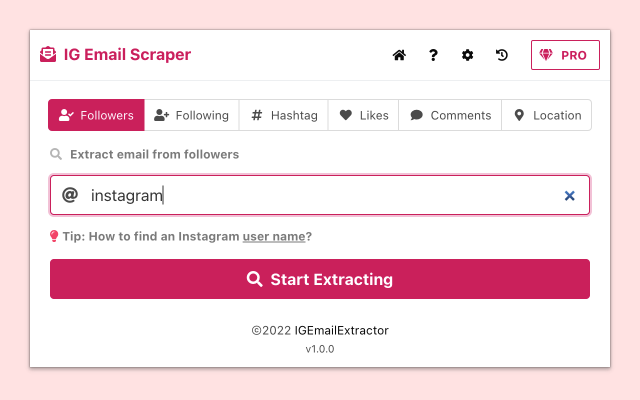 Email Scraper for Ins截图2