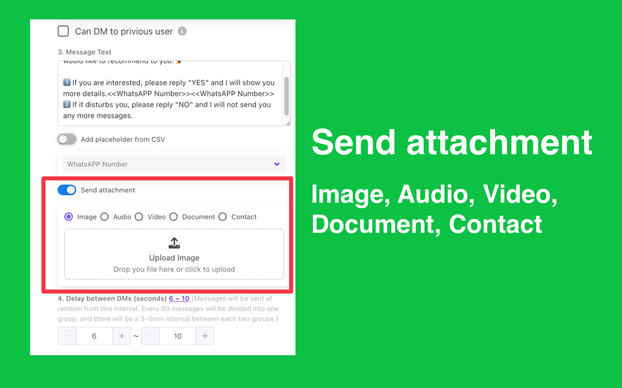WA 消息发送器 - WhatsApp Web 发送器截图2