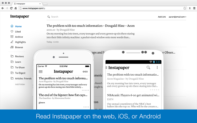 Instapaper截图1