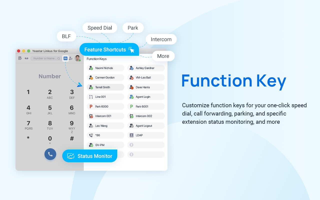 Yeastar Linkus for Google截图5