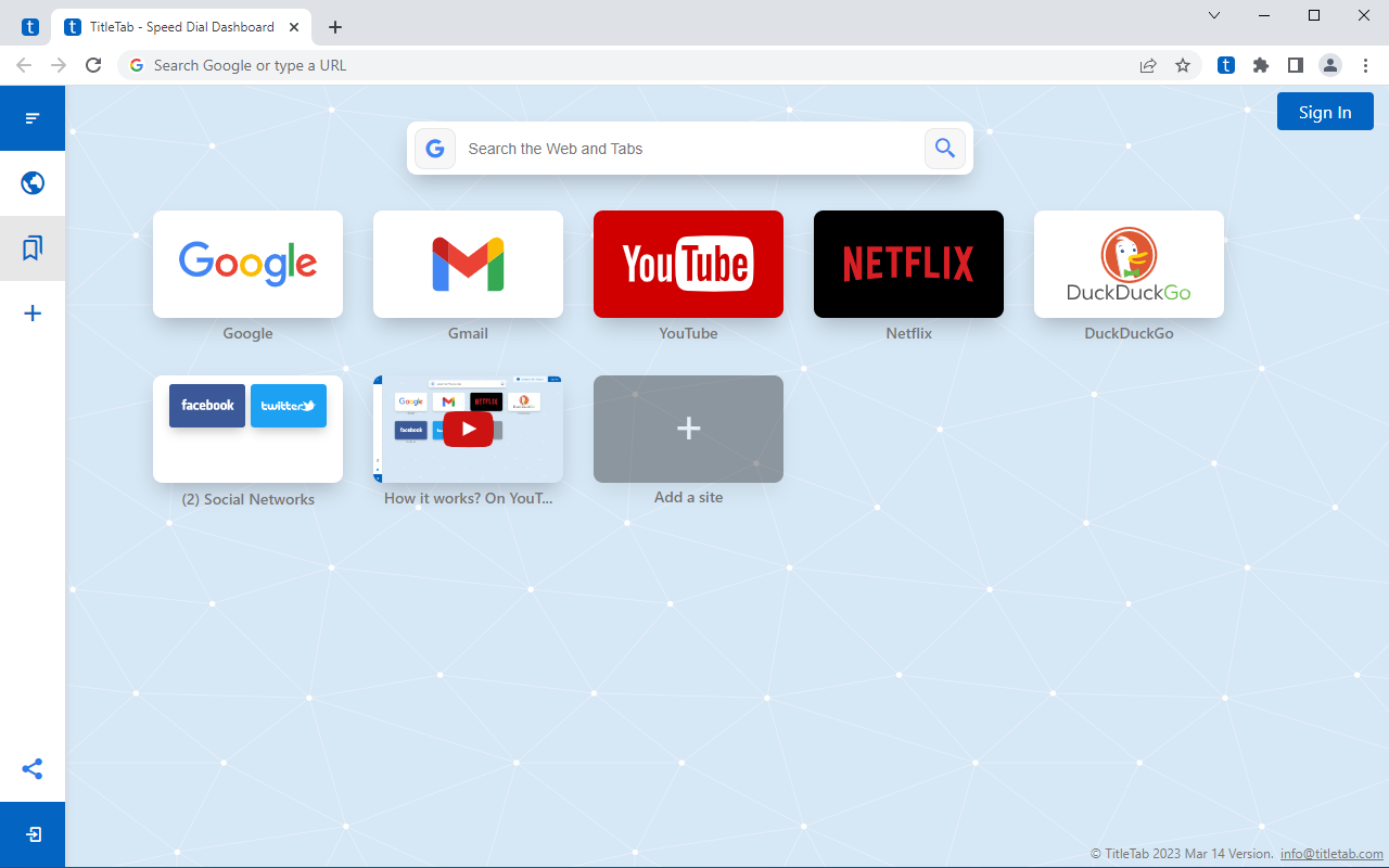 TitleTab - Speed Dial Dashboard截图3