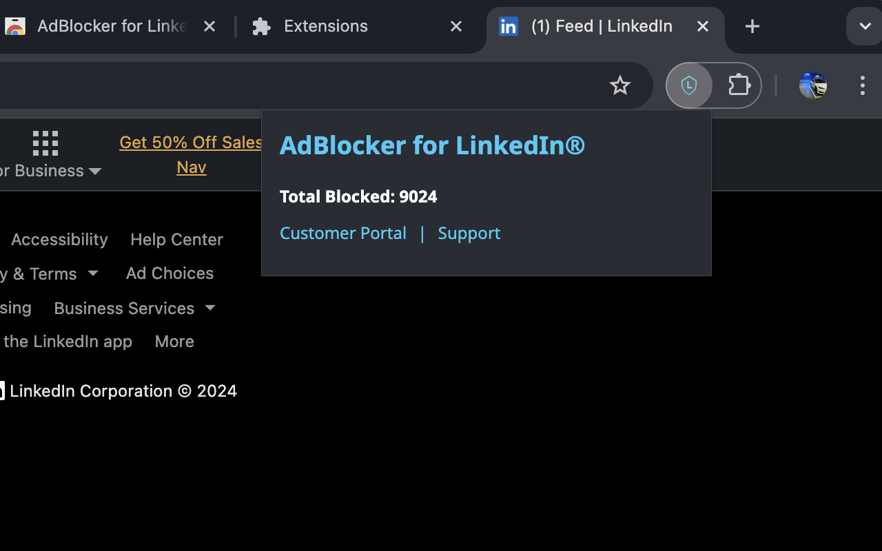 AdBlocker for LinkedIn®截图1