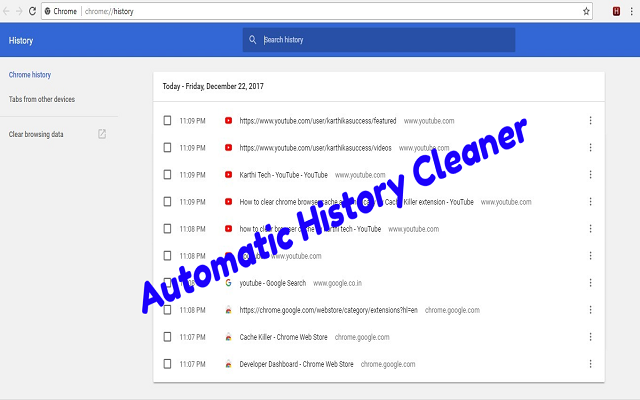 Chrome History Cleaner截图1