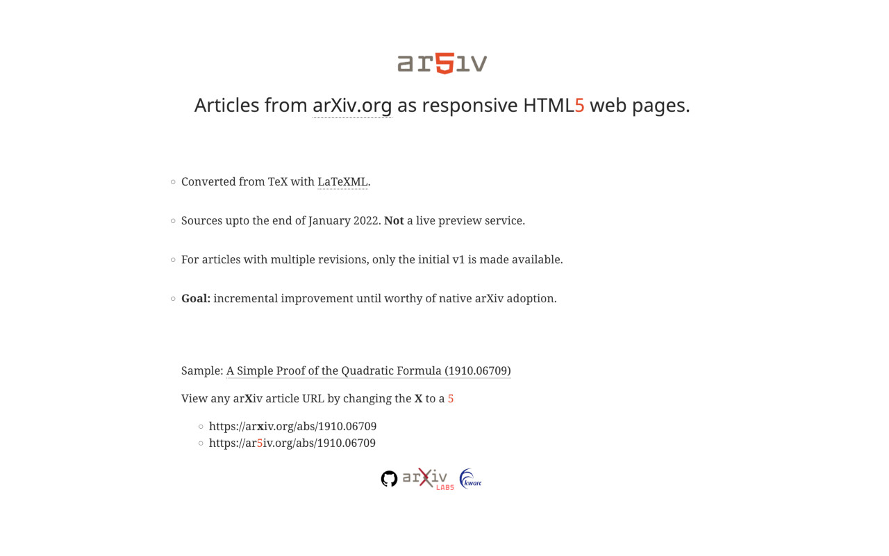 arxiv -> ar5iv截图2