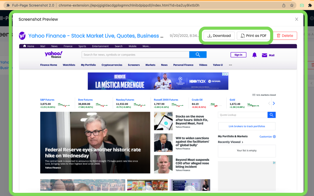 Full-Page Screenshot 2.0截图1