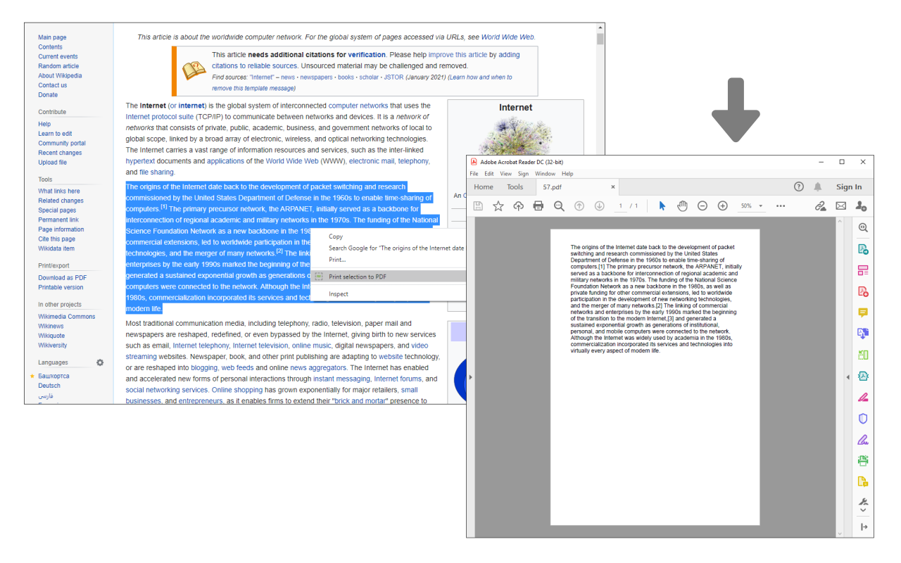 Print Selection to PDF截图1