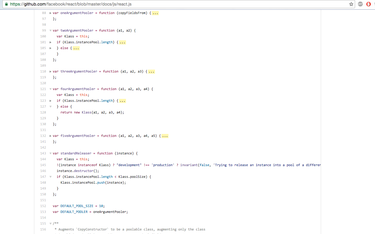 GitHub Code Folding截图1