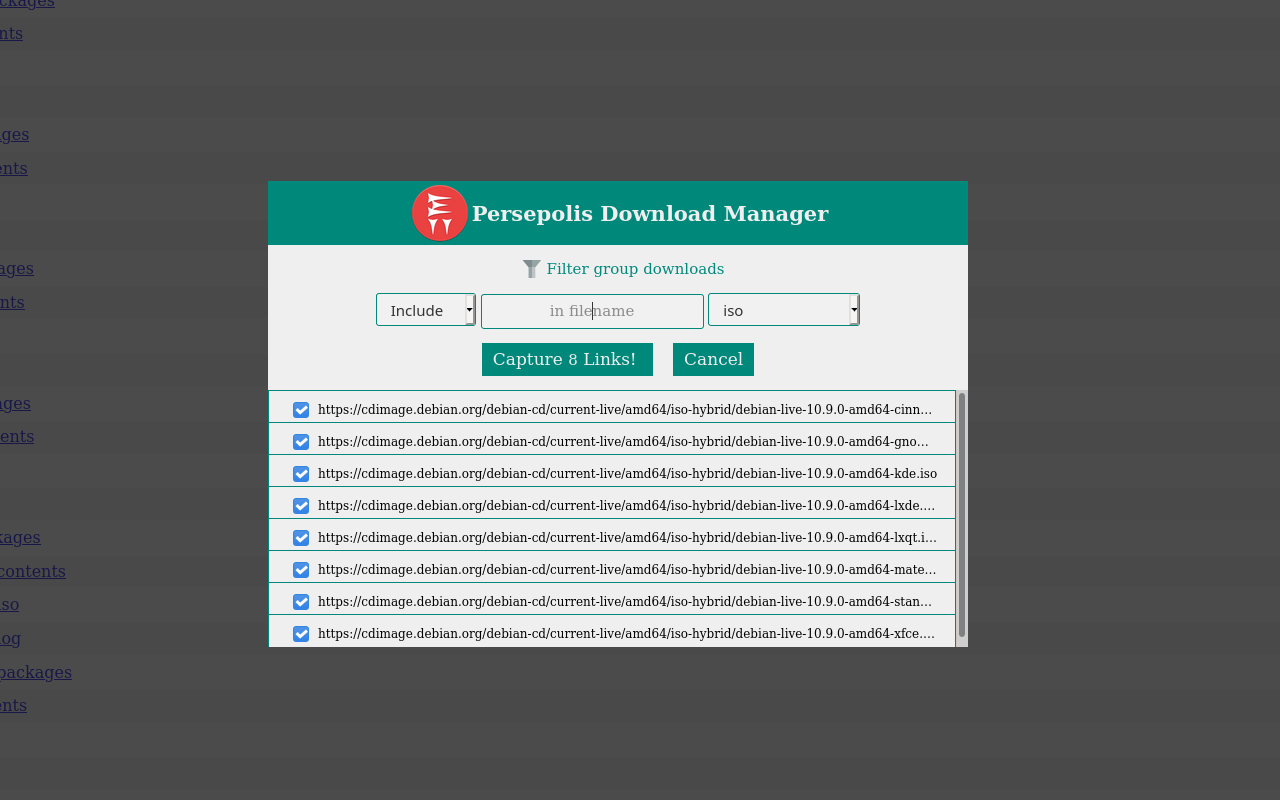 Persepolis Download Manager Integration截图1