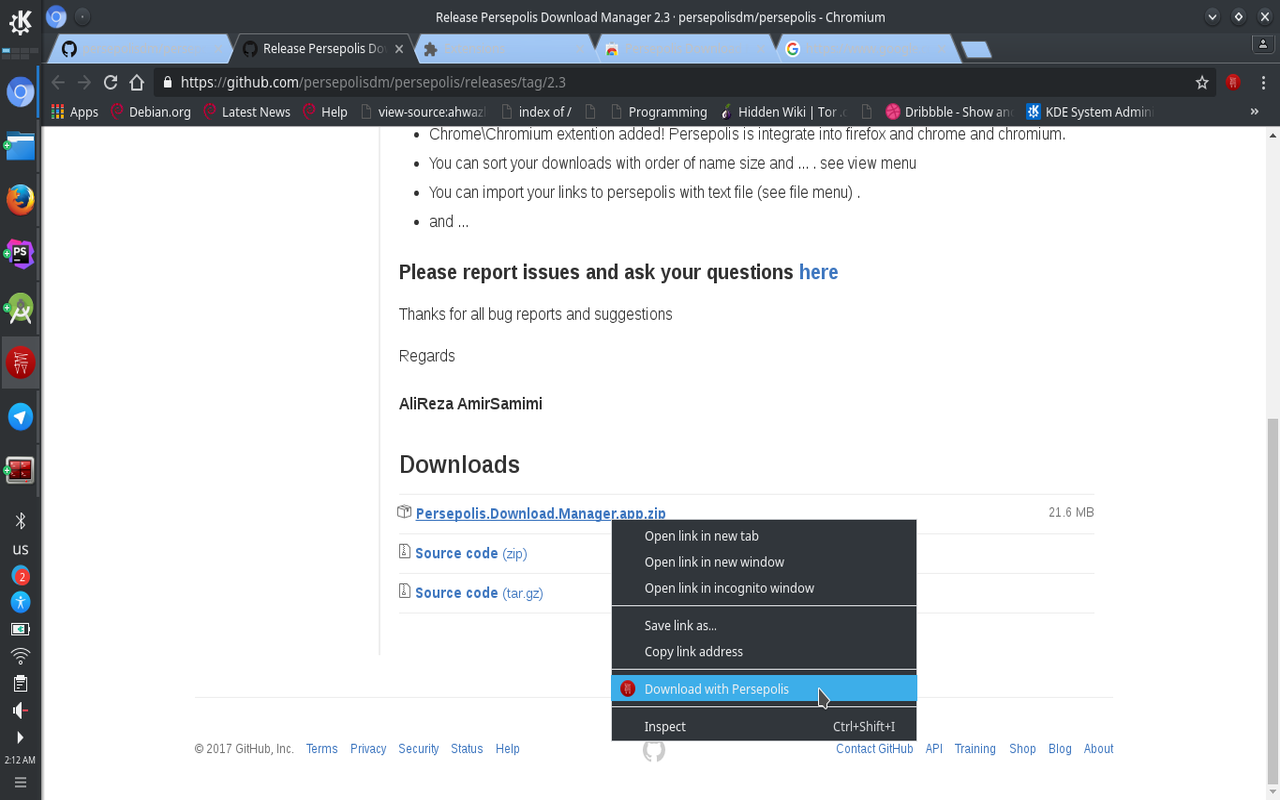 Persepolis Download Manager Integration截图4