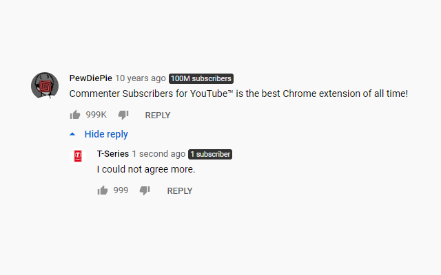 Subscriber Count on Comments for YouTube™截图1