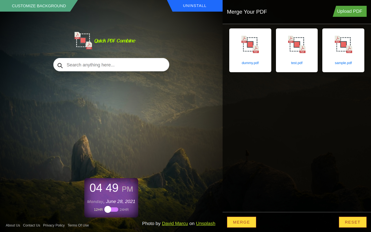 Quick PDF Combine Extension截图1