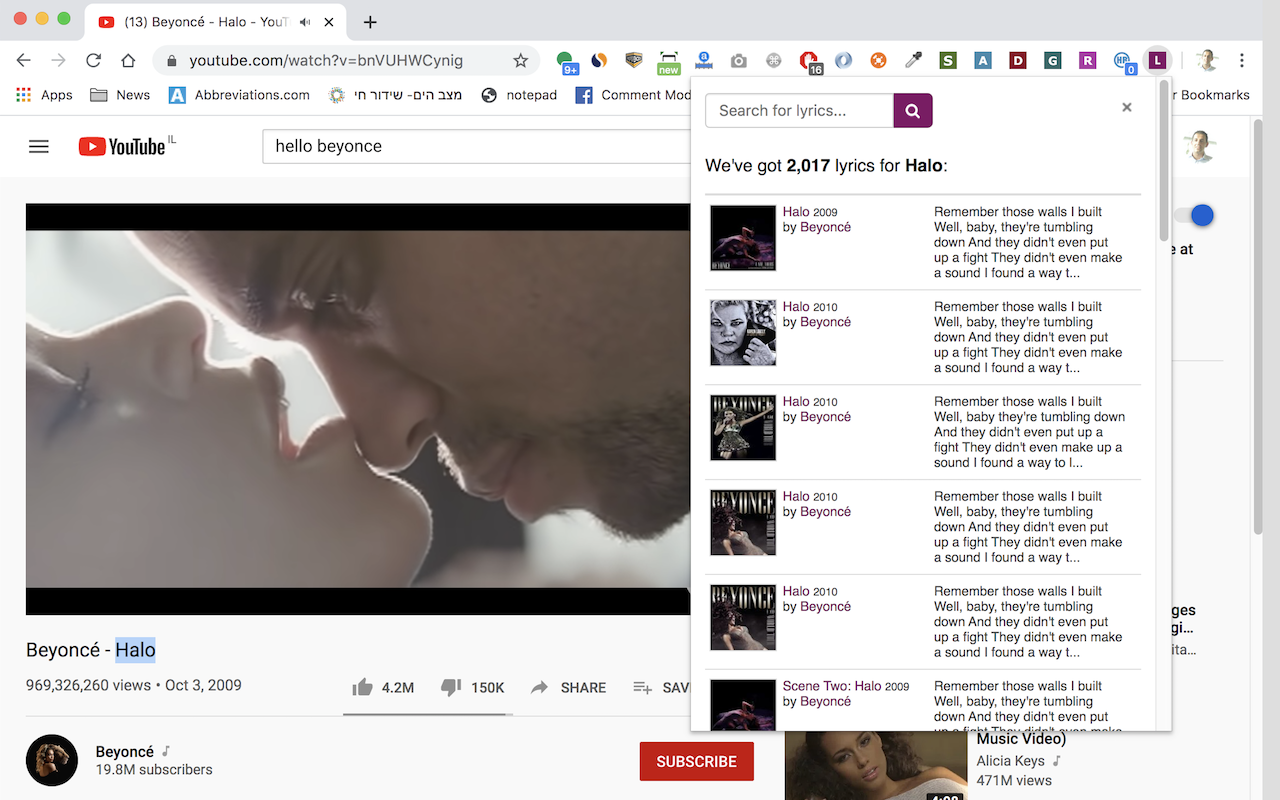 Lyrics.com截图2