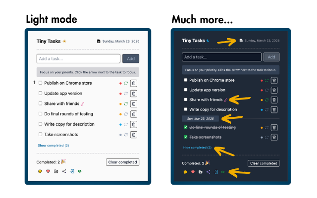 Tiny Tasks: a modern to-do list app截图2