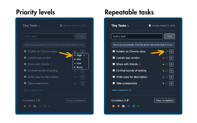 Tiny Tasks: a modern to-do list app截图4