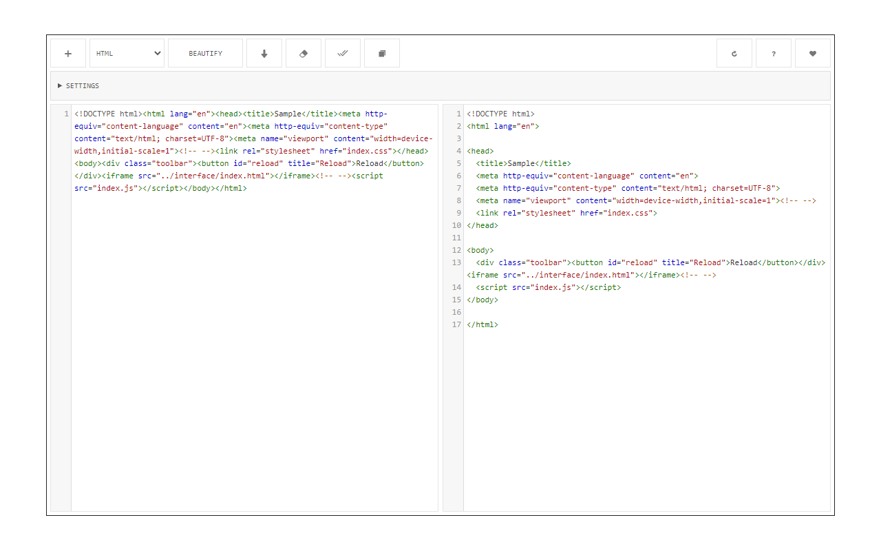Code Beautifier (JS, CSS, HTML)截图3