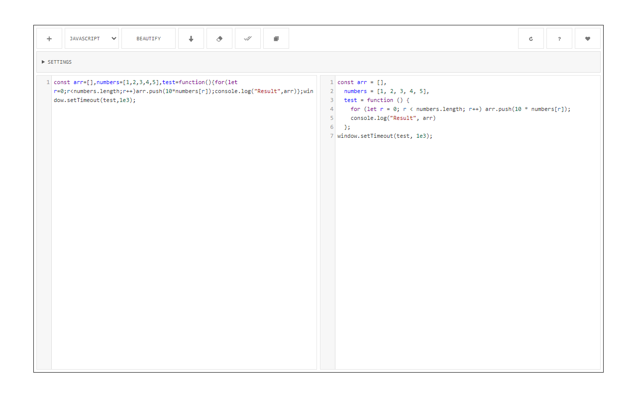 Code Beautifier (JS, CSS, HTML)截图4