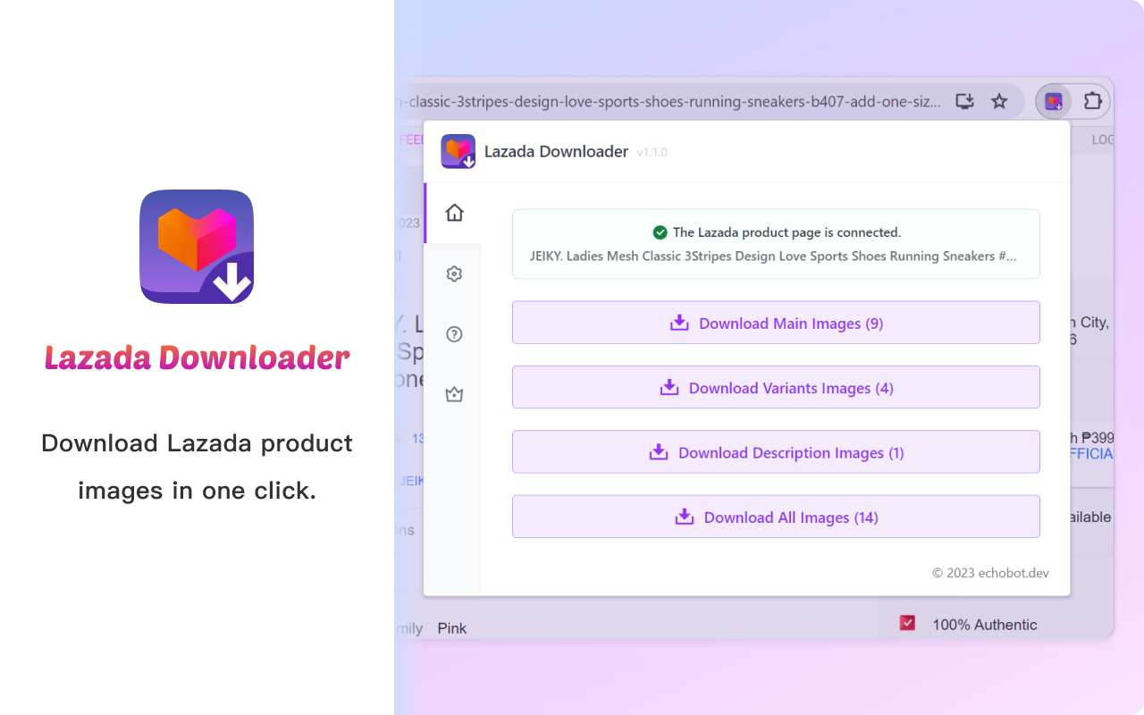 Lazada Downloader - Save Lazada images with one click截图3