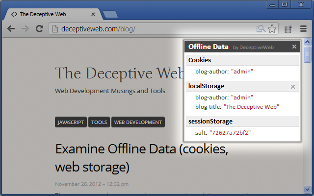 Examine Offline Data (Cookies, HTML5 Storage)截图2