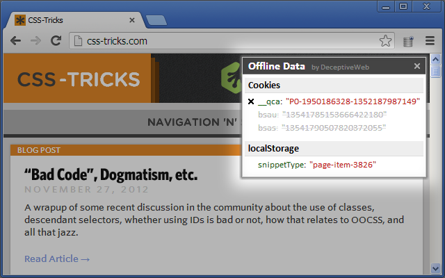 Examine Offline Data (Cookies, HTML5 Storage)截图3