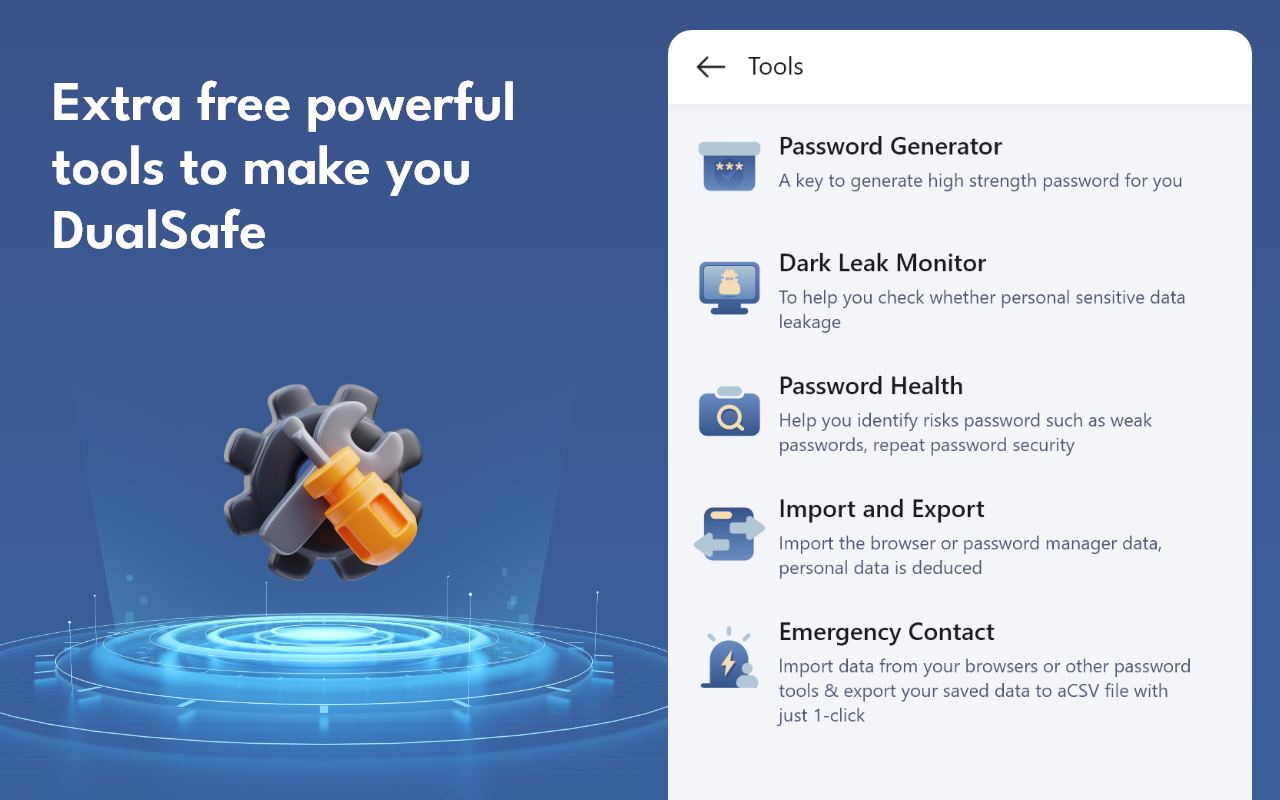 DualSafe Password Manager & Digital Vault截图2