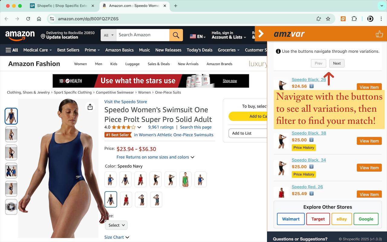 Amazon Variation Price Checker截图5
