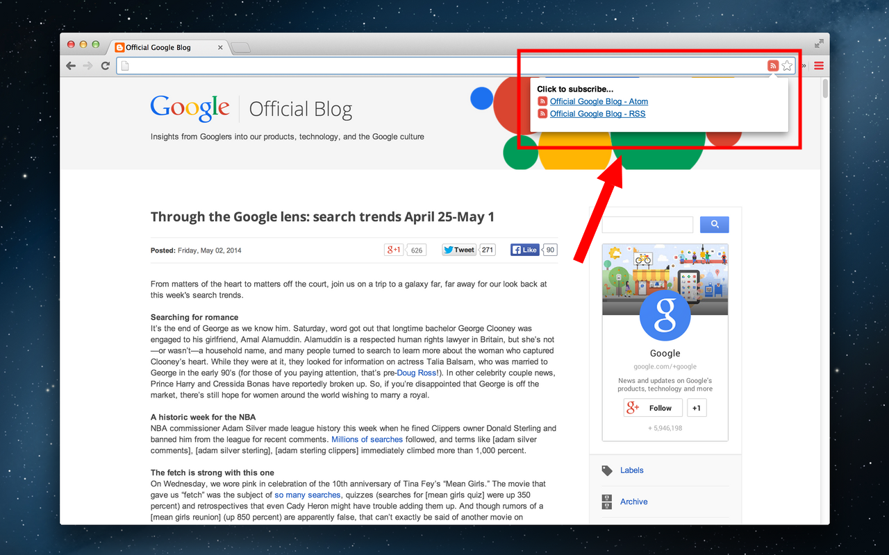 RSS Subscription Extension, Reader截图3
