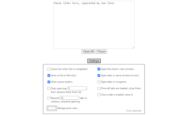 Sequential Mass URL Opener截图1