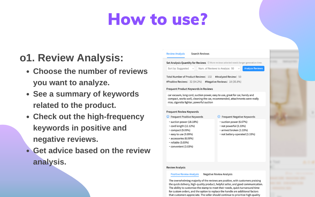 Amazon Finder&ChatGPT Review Analysis截图3