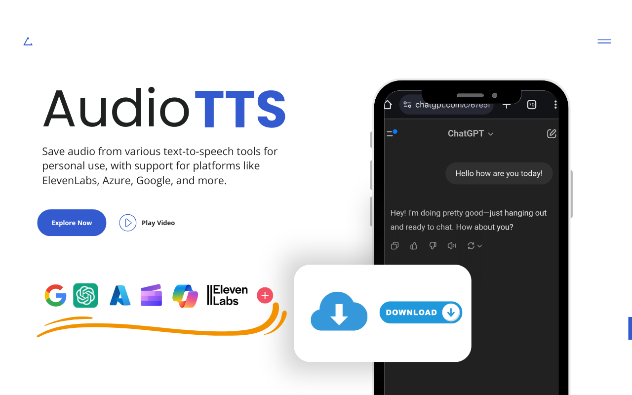 AudioTTS - Simple Text to Speech Downloader截图2