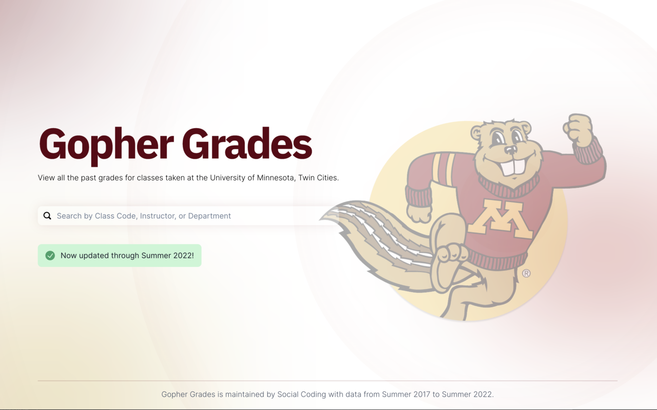 Gopher Grades - Past grades for UMN classes!截图1