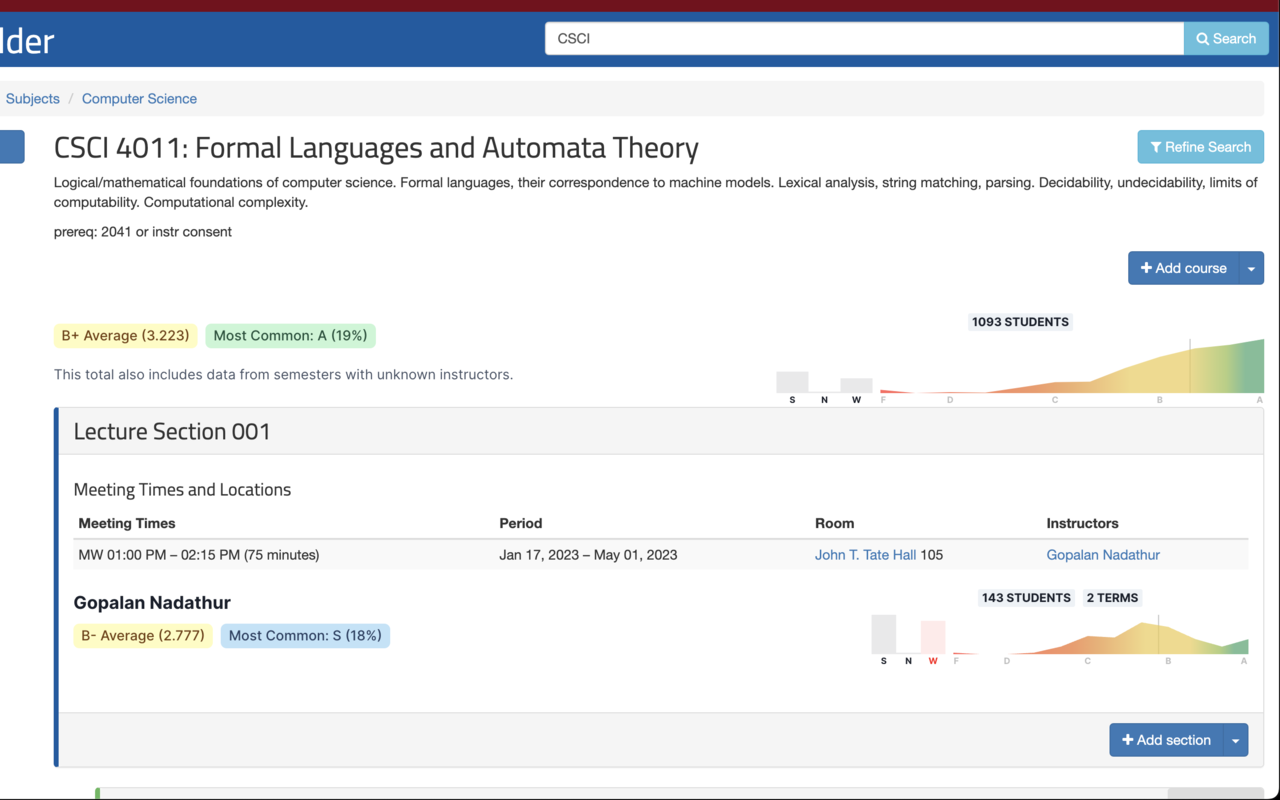 Gopher Grades - Past grades for UMN classes!截图3